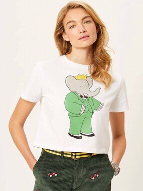 NWT Rowing Blazers Babar Cropped T Shirt Size S